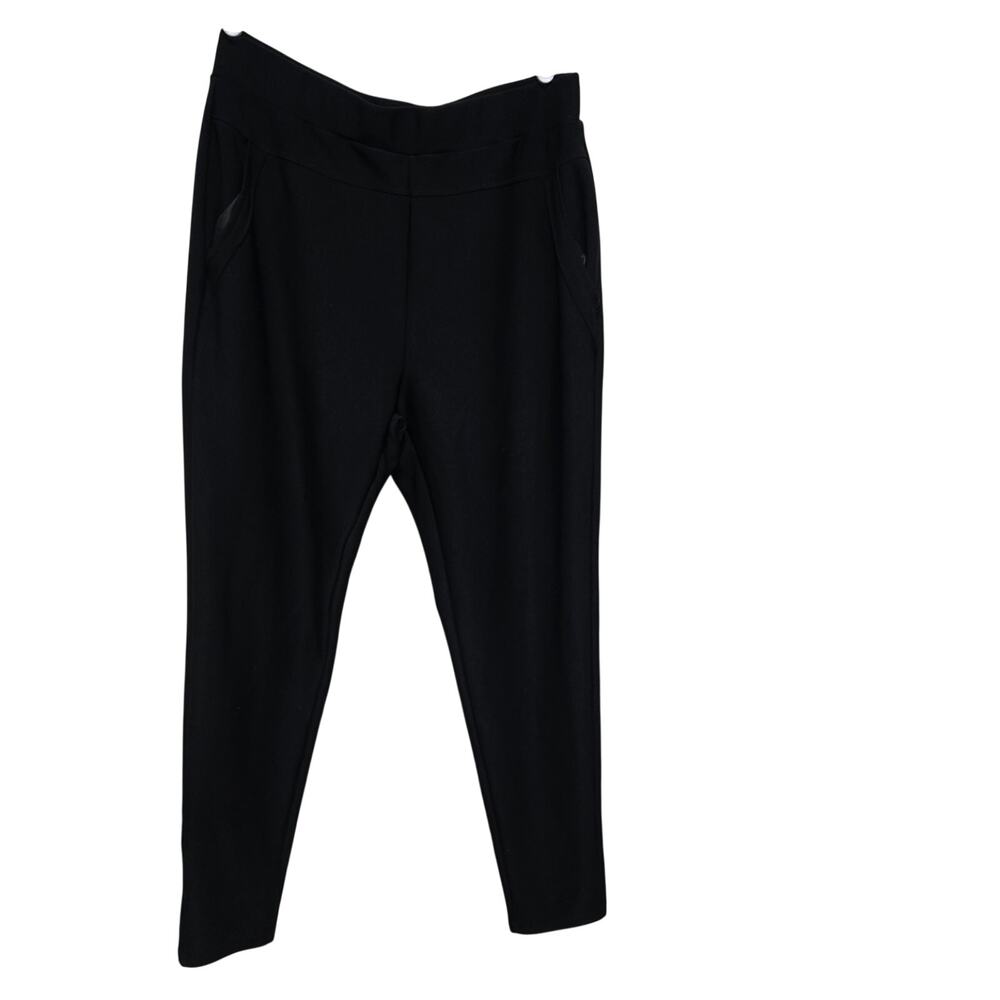 Maze Collection Black Pull On Stretch Dress Pants XL Slim Ankle